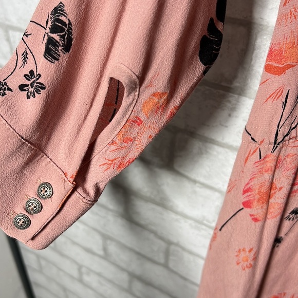 Free people pink/rose floral dress size XS - Picture 8 of 13